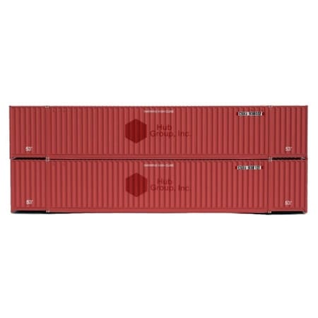 Jacksonville Terminal 53 ft. N Scale CSX High Cube 6-42-6 Containers, 2PK JTC535013